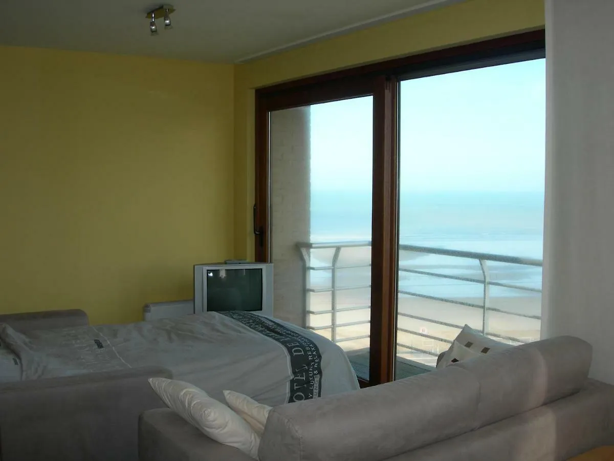 Studio Apartment 'De Strandwandeling' With Frontal Sea View Near Ostende
